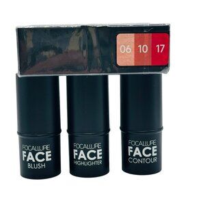 Face Highlighter & Contour Makeup Set,3 pcs #6,#10,#17